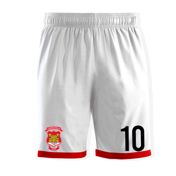 Charville AFC White and Red Shorts