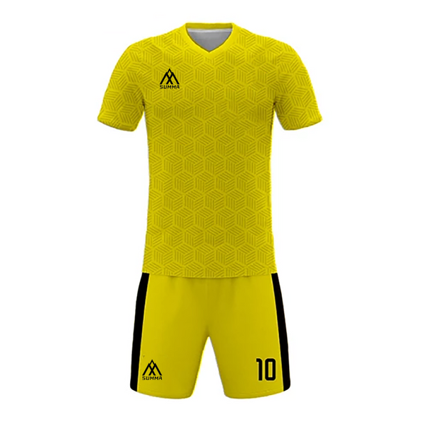 Summa Drive Retro Design Polyester Soccer Jersey Yellow