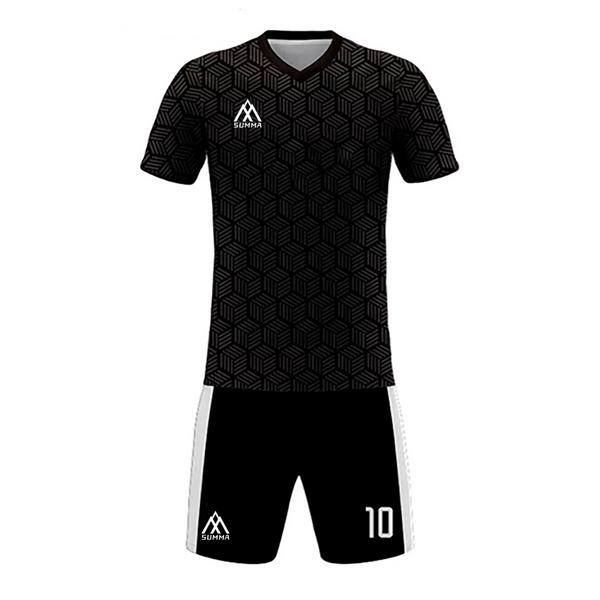 Summa Drive Retro Design Polyester Soccer Jersey Black
