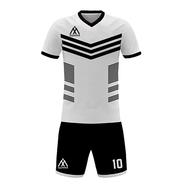 Summa Drive Sports Jersey Sublimation Football Uniform White/Black