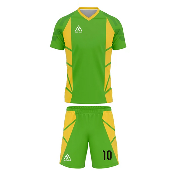 Summa Drive Polyester Soccer Kit Green/Yellow Orange