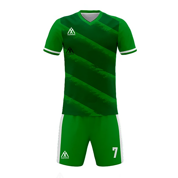 Summa Drive Polyester Mesh Material Sublimation Soccer Jersey Uniform Dark Green/Green