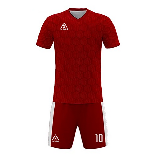 Summa Drive Retro Design Polyester Soccer Jersey Red