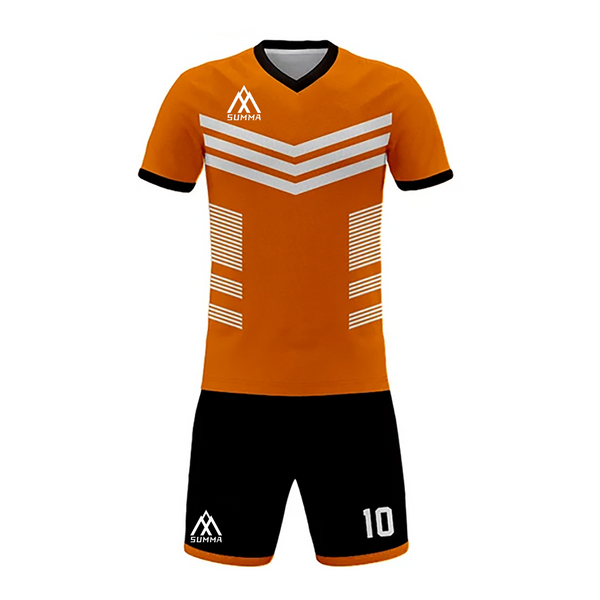 Summa Drive Sports Jersey Sublimation Football Uniform Orange/White/Black