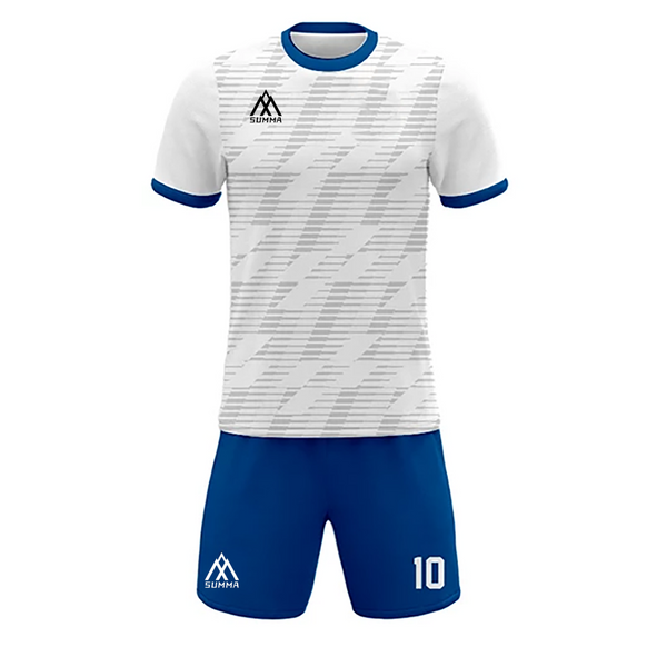 Summa Drive Soccer Jersey Uniform Sportswear Sublimation Football Jersey White/Blue
