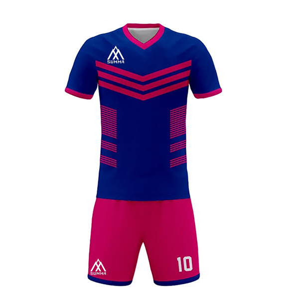 Summa Drive Sports Jersey Sublimation Football Uniform Blue/Pink